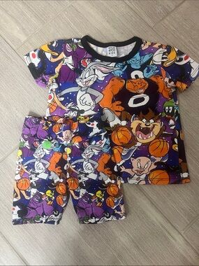 Wild Rich Kids Space Jam matching set